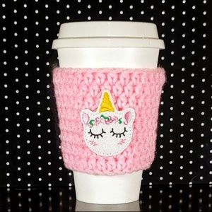 Handmade Coffee Cozy Unicorn